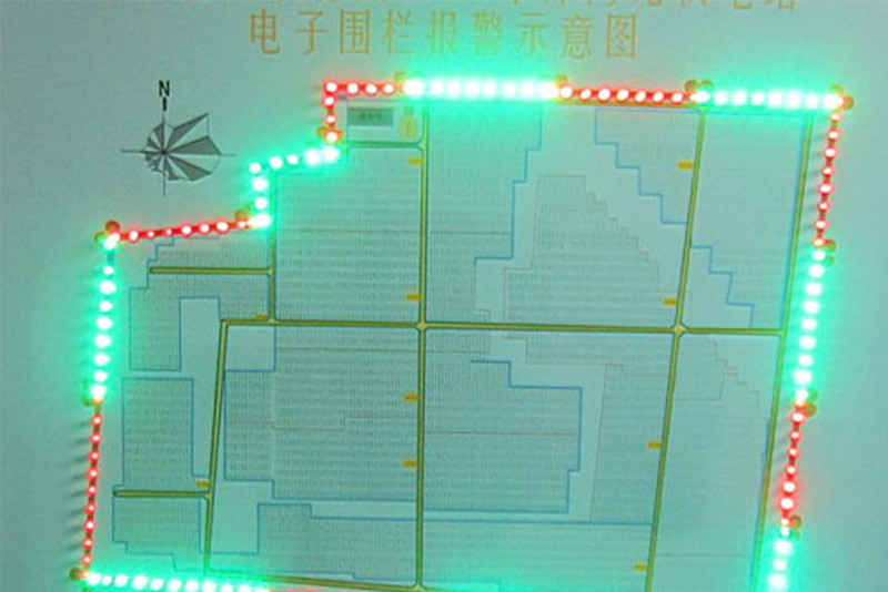 電子圍欄報(bào)警顯示墻
